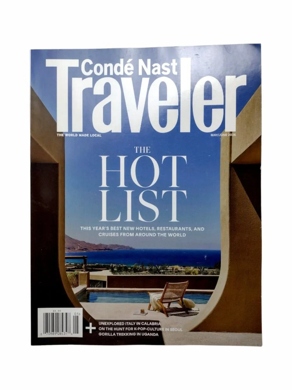 Travel Magazine 6 Issue Bundle Conde Nast Traveler, California 2026